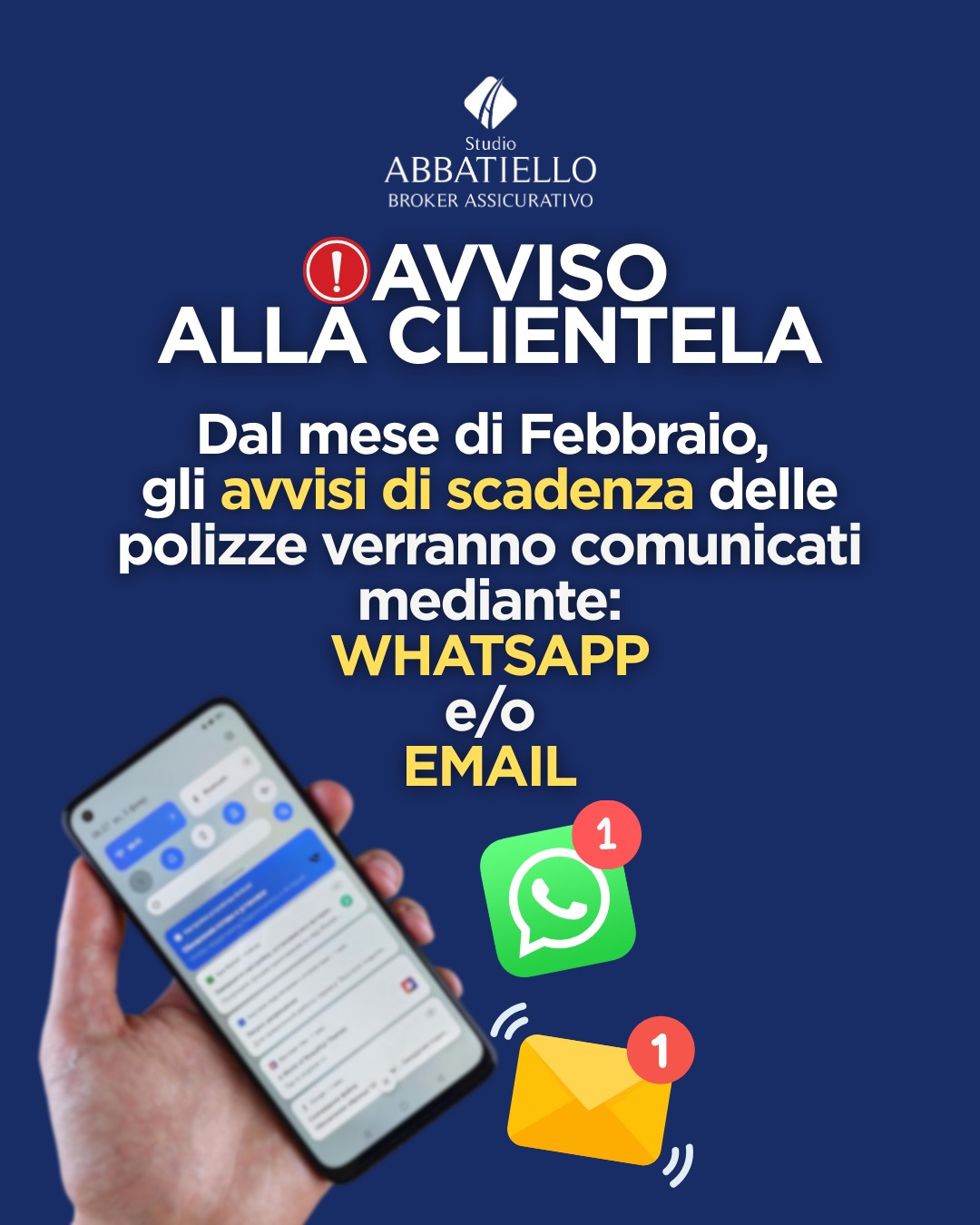 AVVISO ALLA CLIENTELA